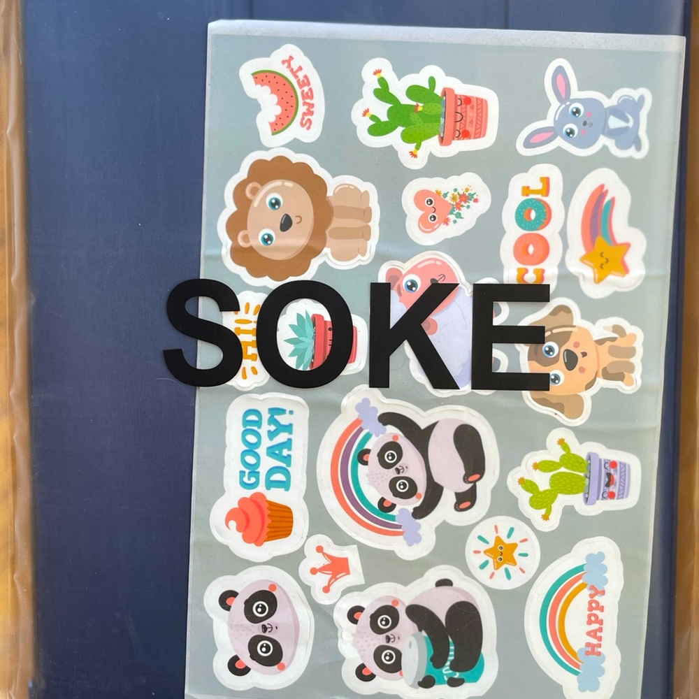 Amazon iPad case brand new navy stickers OG packaging